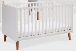 Babybett Micasa Lily inkl Matratze und Umbauseiten