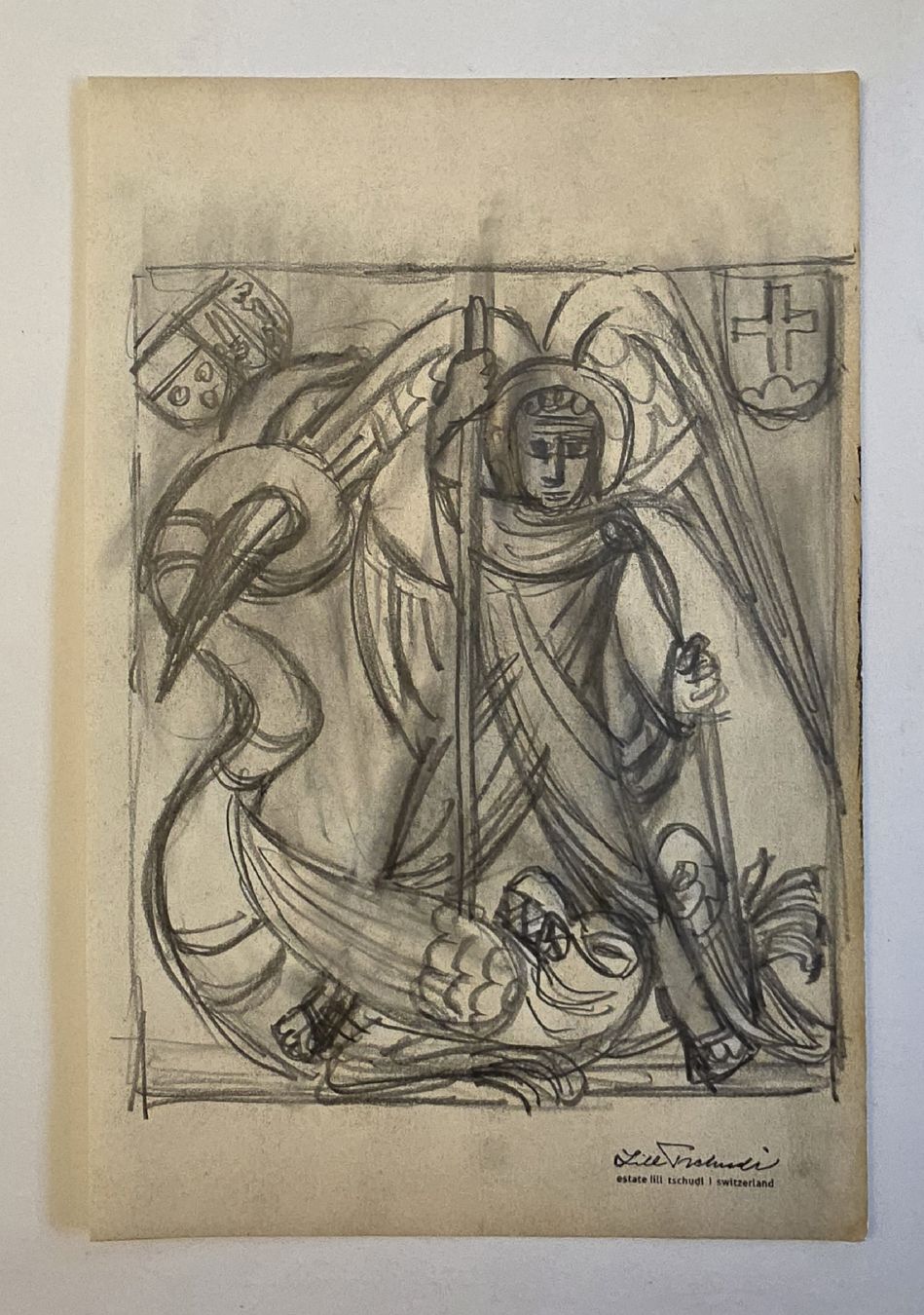 Gemälde: Lill Tschudi Original , gut dotiert, 24x16cm – Gebraucht aus Emmenbrücke von Kunstankaufverkauf