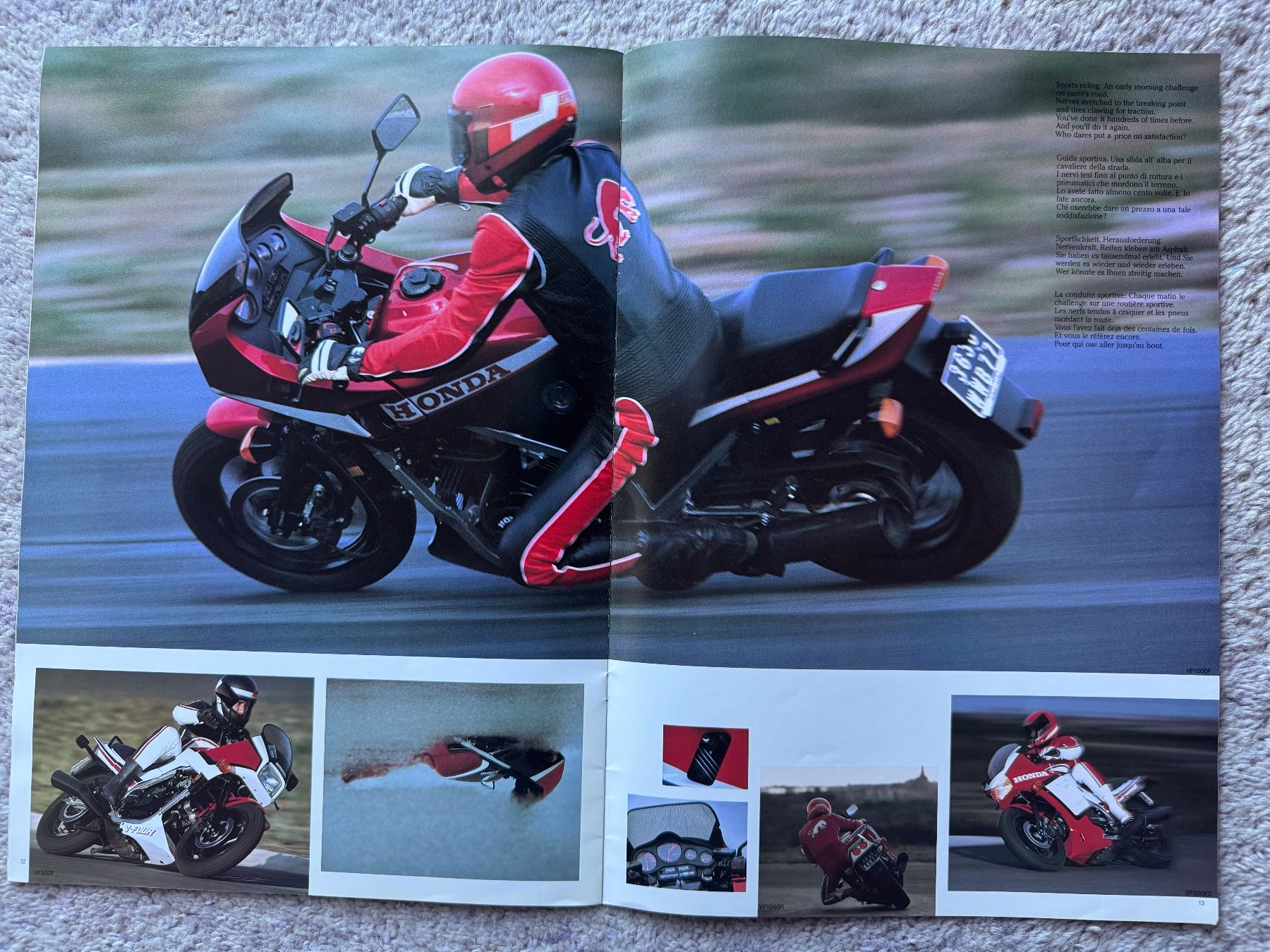 Honda Strada: Honda VF 1000 R , prospectus grand format – Usato da Morrens VD venduto da kawah2 6