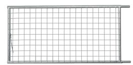 Dachschutzwand mit Schutzgitter aus Stahl