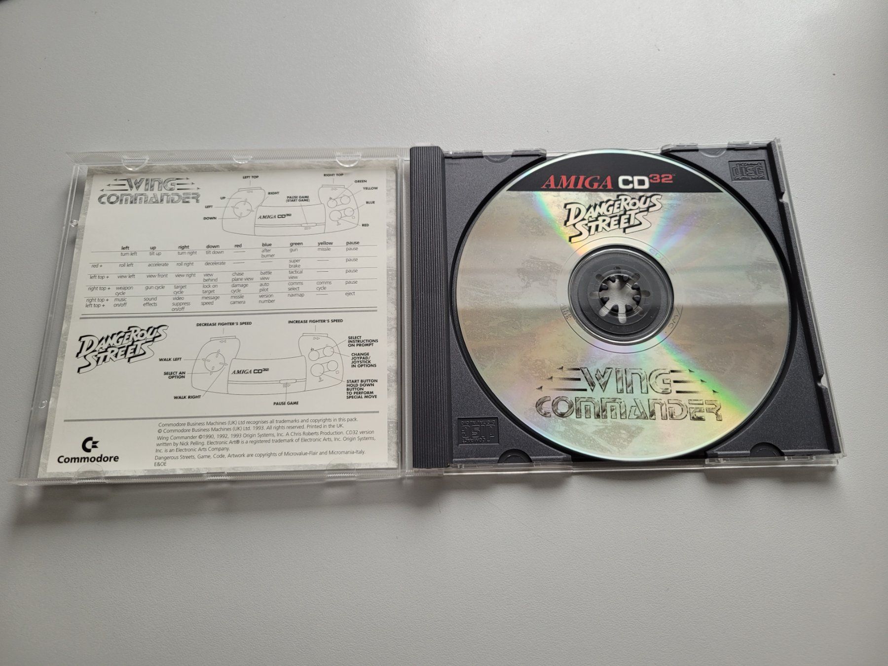 Giochi: Dangerous Streets & Wing Commander (Amiga CD32) – Usato da Uezwil venduto da -Retrogames- 1