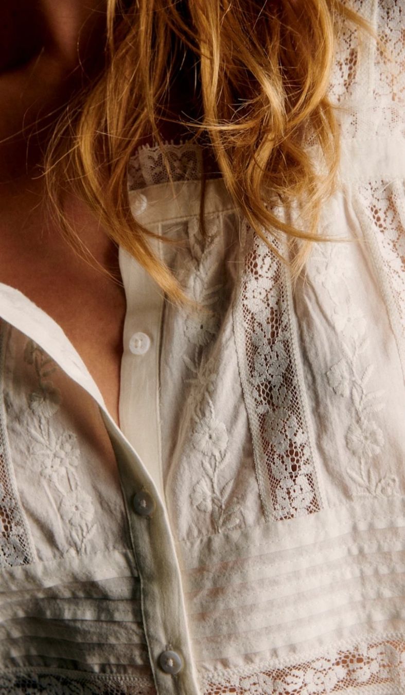Sezane Top: Sézane Top Shena, NEU creme 40 – Nuovo e nell'imballaggio originale da Schiers venduto da ednv8 6