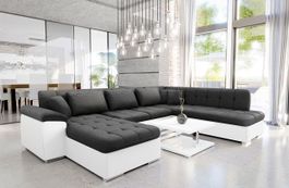 Wohnlandschaft Sofa Couch mit Bettkasten und Schlaffunktion