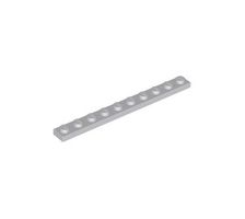 LEGO - 50x Light Bluish Gray Plate 1x10 - 4477 - NEW