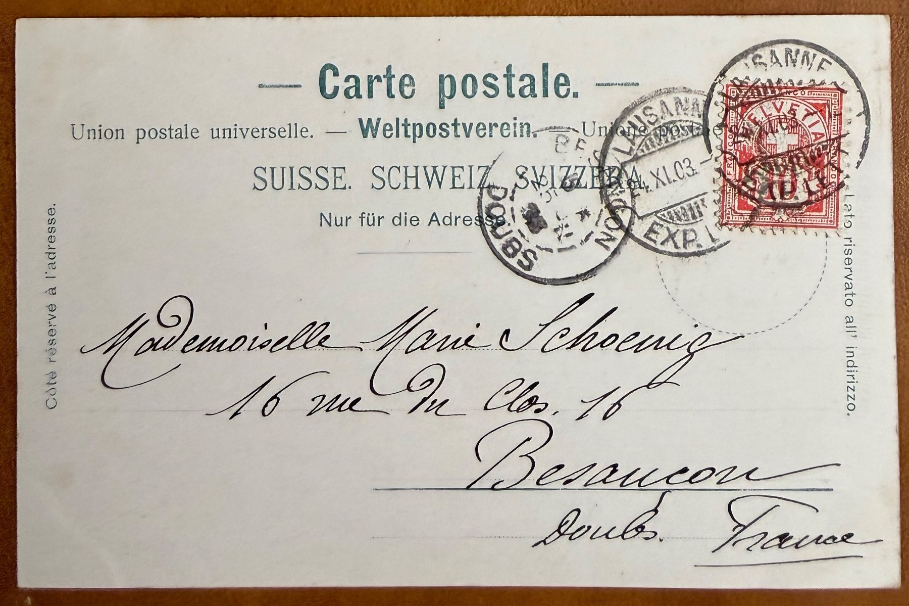 Cartes postales: Barques sur le Léman - 1903 – D'occasion à Lutry par Ediego 1