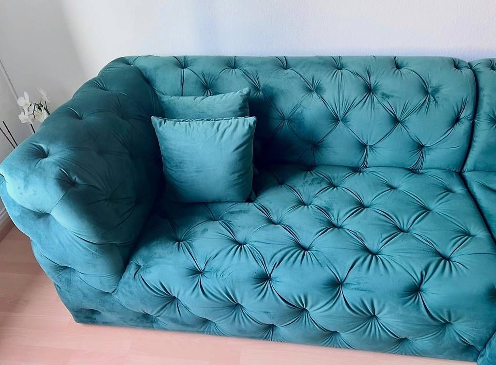 Sofas: Ecksofa samt grün – Gebraucht aus Basel von Roswitha84 2