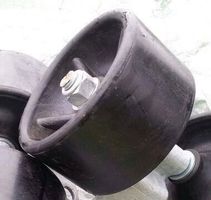 Bugrolle, Bootrolle, Bootsrolle, 120mm