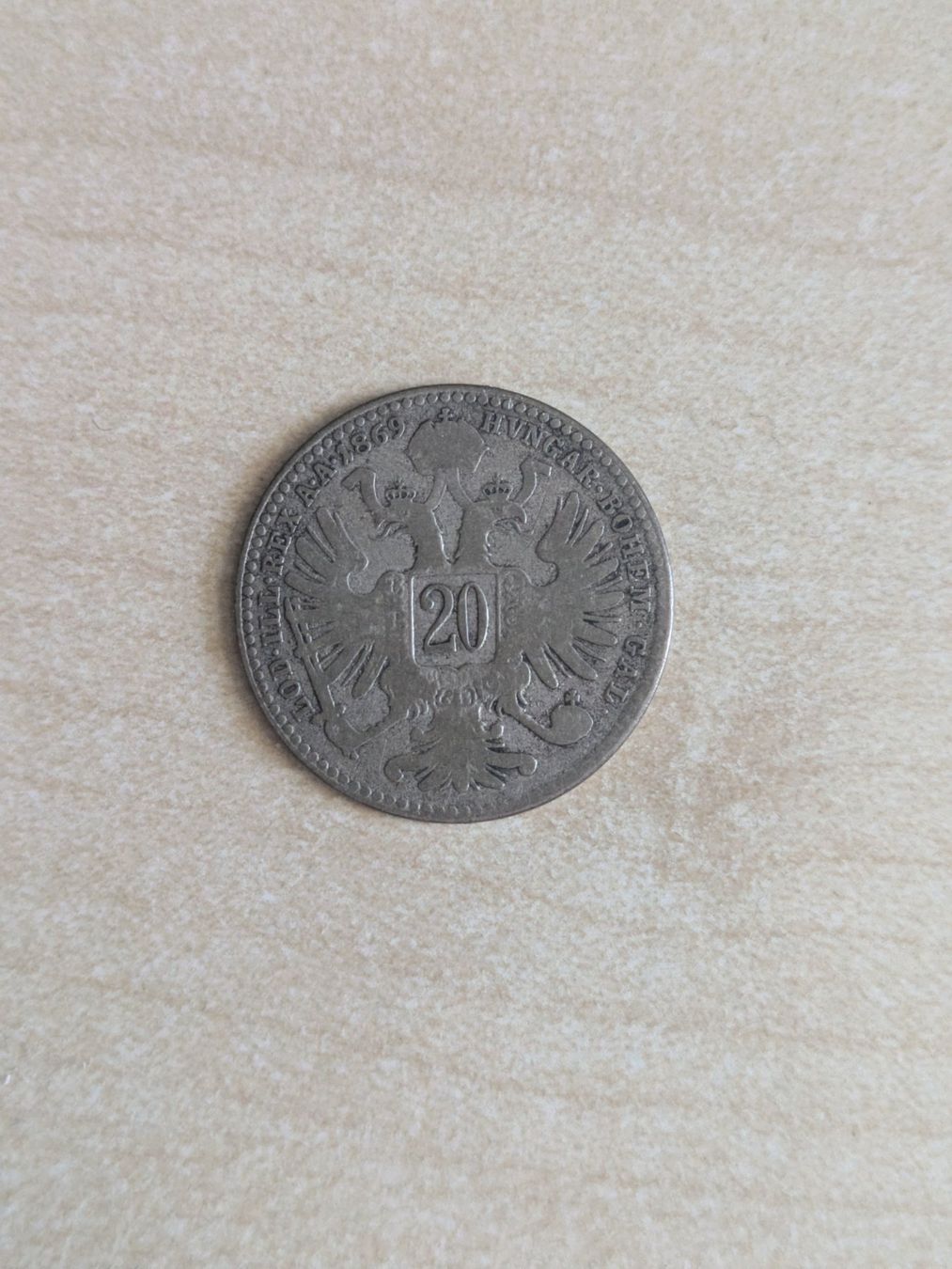 Tutti le monete: Österreich 20 Heller 1869 – Usato da Bern venduto da Ortelius 1