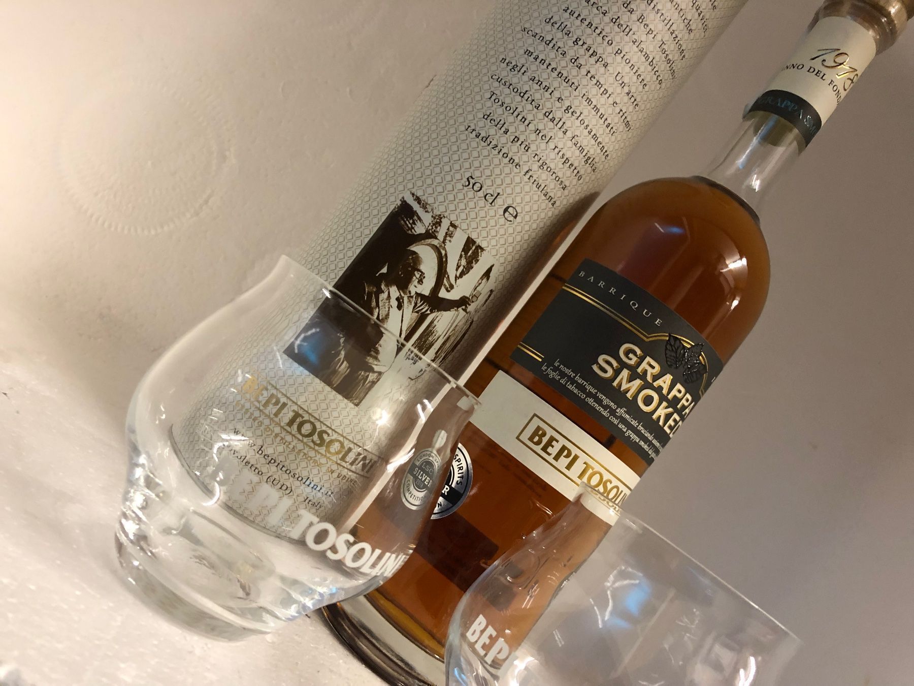 Spirituosen: Grappa Smoked Barrique Bepi Tosolini 40% – Neu und originalverpackt aus Wöschnau von Vinsale 6