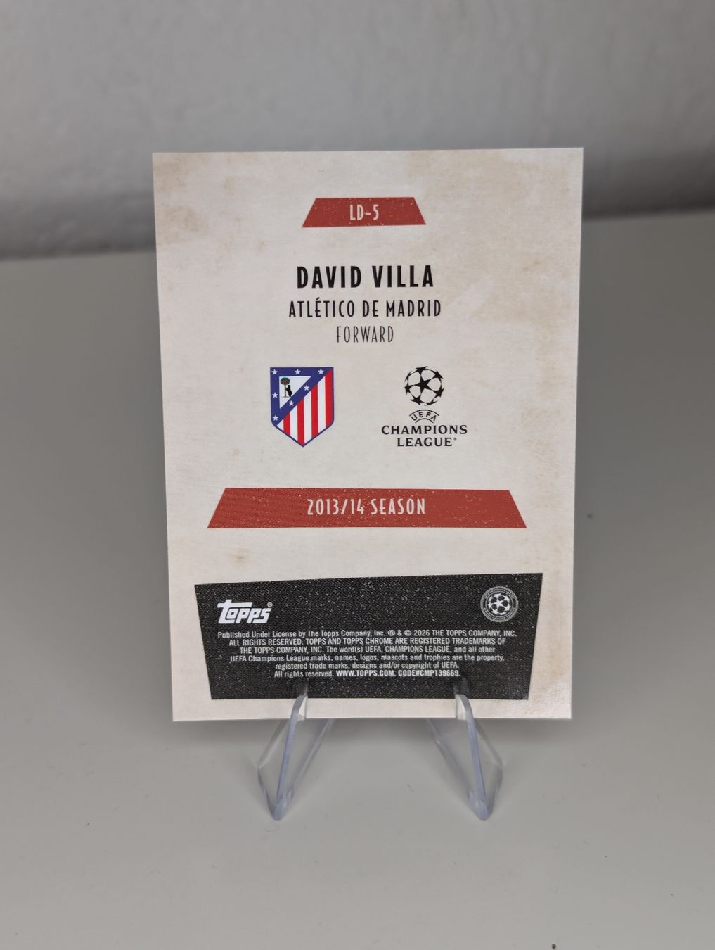 Topps Carte collezionabili: David Villa Athletico Madrid Topps Chrome  – Nuovo (secondo la descrizione) da Hunzenschwil venduto da BRPCards 1