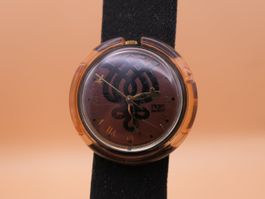 Swatch Midi Pop "Smooth Velvet" PMB102, 1995, neue Batterie