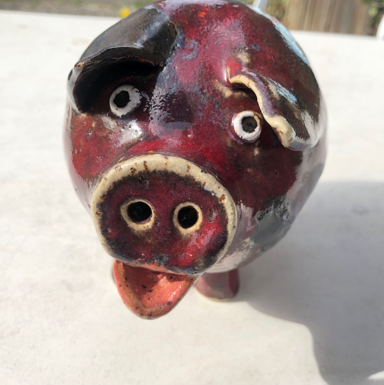 Statuette: Glücksschweinchen aus Keramik – Usato da Niederlenz venduto da lil_jxk8