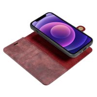 iPhone 13 Mini- étui support portefeuille séparable rouge