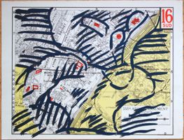 Pierre Alechinsky 1927 Lithographie PARIS SMI (Aus Nachlass)