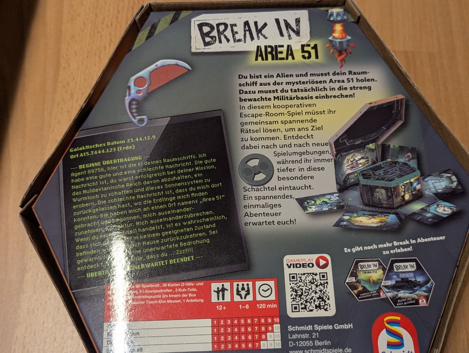Giochi: Break In Area 51 Schmidt Spiele board game – Nuovo e nell'imballaggio originale da Wangen an der Aare venduto da rya_5rg9 1