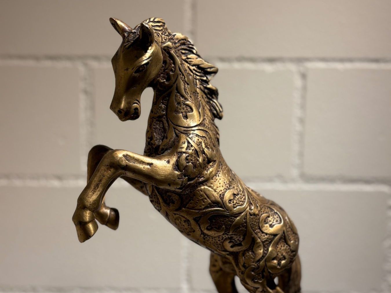 Skulpturen & Statuen: Pferd Messing 39 cm / Rarität Sammlerstück – Gebraucht aus Lenggenwil von Unique_