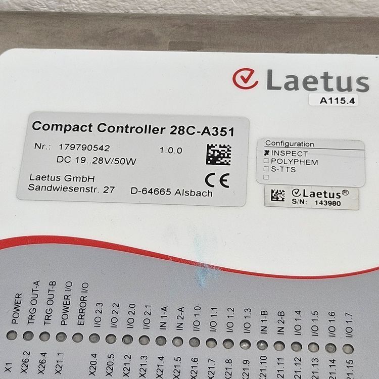 Componenti elettronici: Laetus Compact Controller 28C-A351 ab Rückbau – Usato da Niederdorf venduto da LeptonAG 2