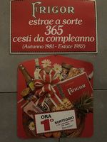 Cartellone pubblicitario cioccolato Frigor 1981