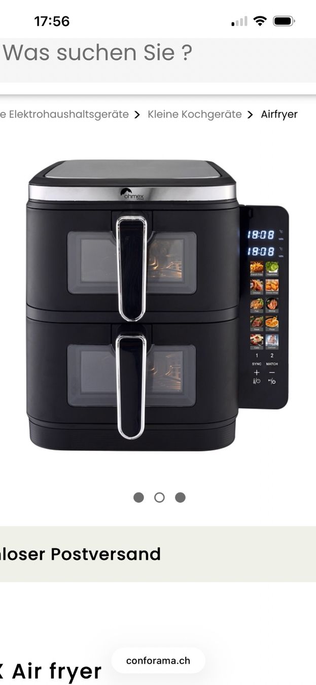 Ohmex Elettrodomestici da cucina: Air Fryer Ohmex 11l gebraucht – Usato da Dottikon venduto da roxy321
