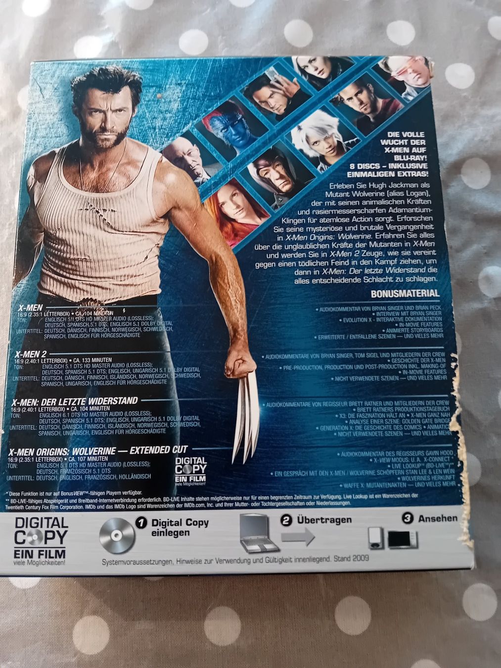 Alle DVDs: Blu-ray X-Men - Quadrilogy - Special Edition – Gebraucht aus Dübendorf von 13geister 1