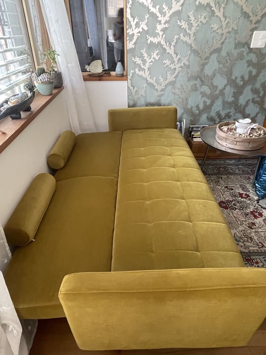 Sofas: Samt Bettsofa – Neu (gemäss Beschreibung) aus Rueun von Alegra787 3