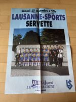Lausanne Sports Servette FC Vintage Affiche de Match