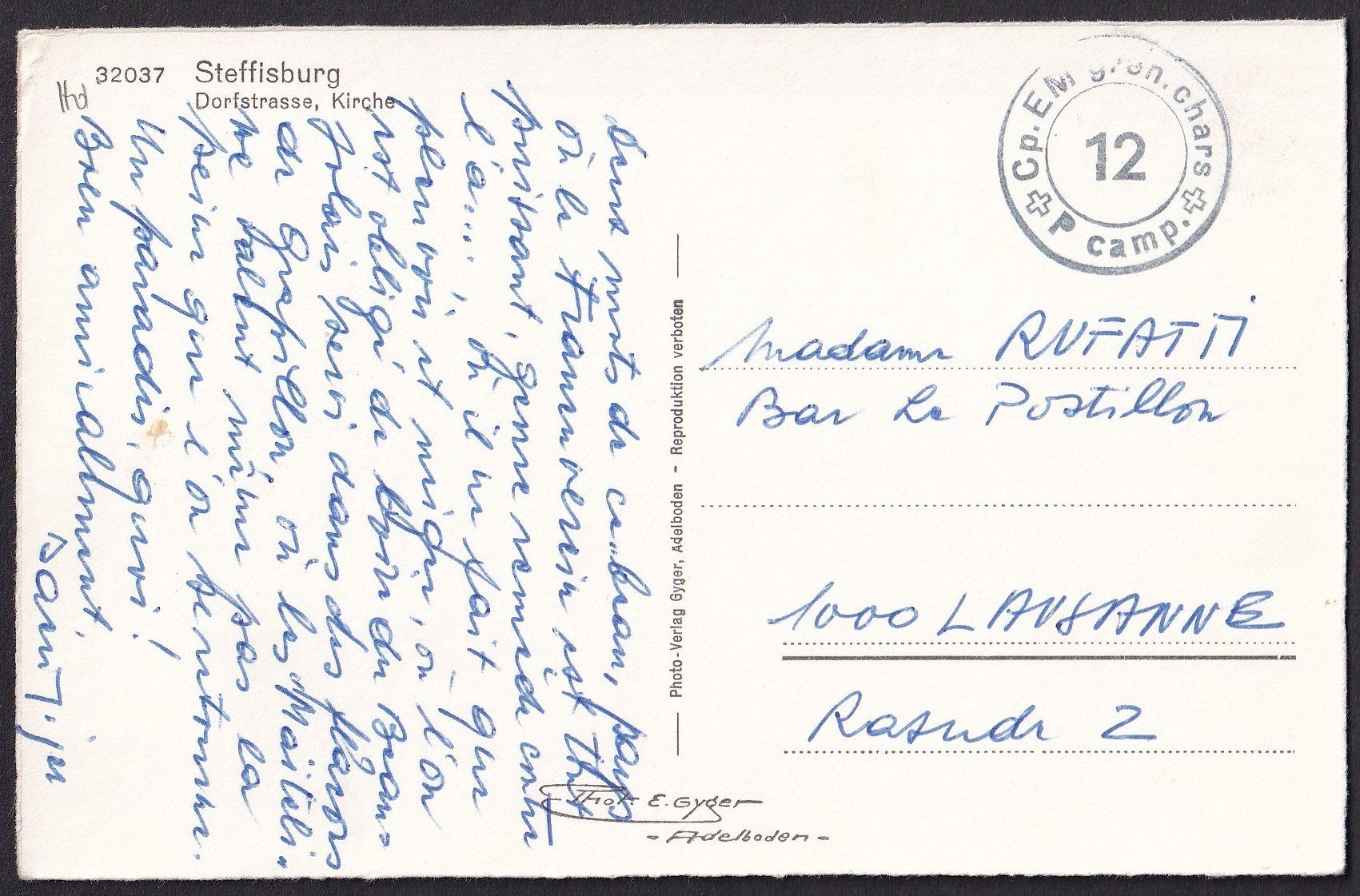 Cartoline postali: Steffisburg Dorfstrasse Feldpoststempel – Usato da Olten venduto da clotaldi 1