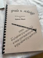 Hektor Marti Noten „grads u schrägs“ 1997 signiert / Rarität
