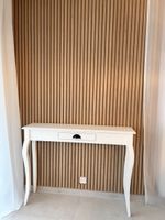 Weisses Konsolentischchen mit Schublade, Vintage Look