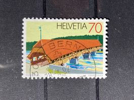 Schweiz 1991 Brücken 70 Vollstempel BERN 2 28.4.92