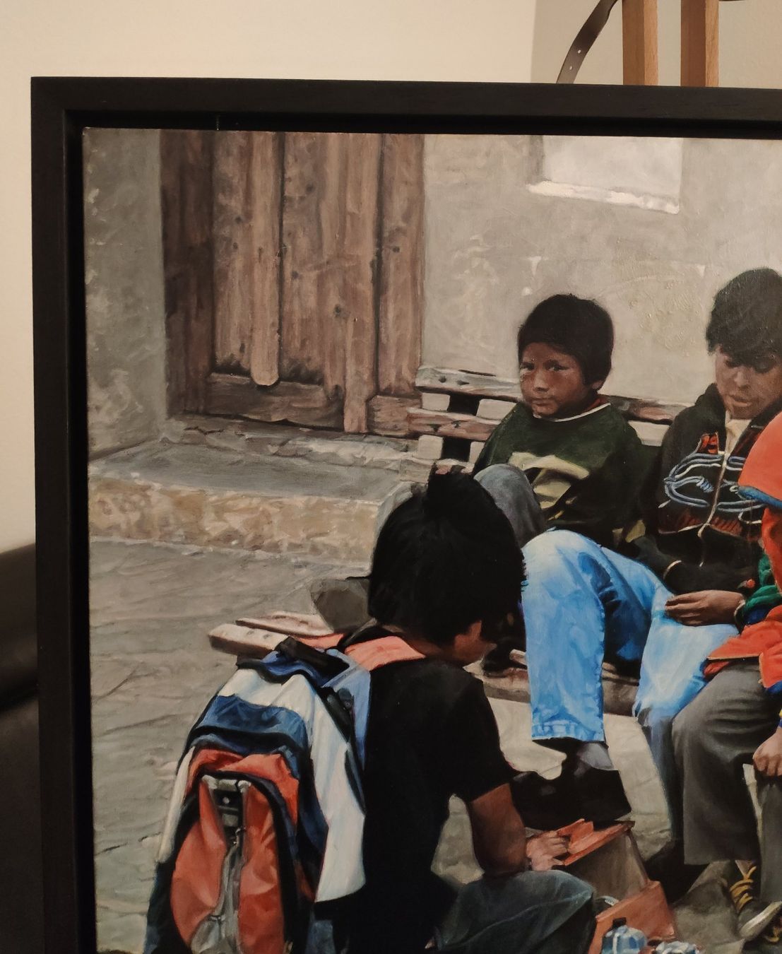 Dipinti: Acrylgemälde "Les petits cireurs aux chaussures cirées" – Nuovo (secondo la descrizione) da Greifensee venduto da fran_cois 6