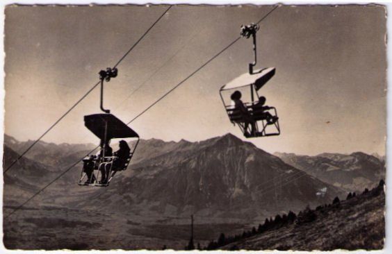 Cartoline postali: Beatenberg - Sessellift Niederhorn – Usato da Binningen venduto da Mountainrider