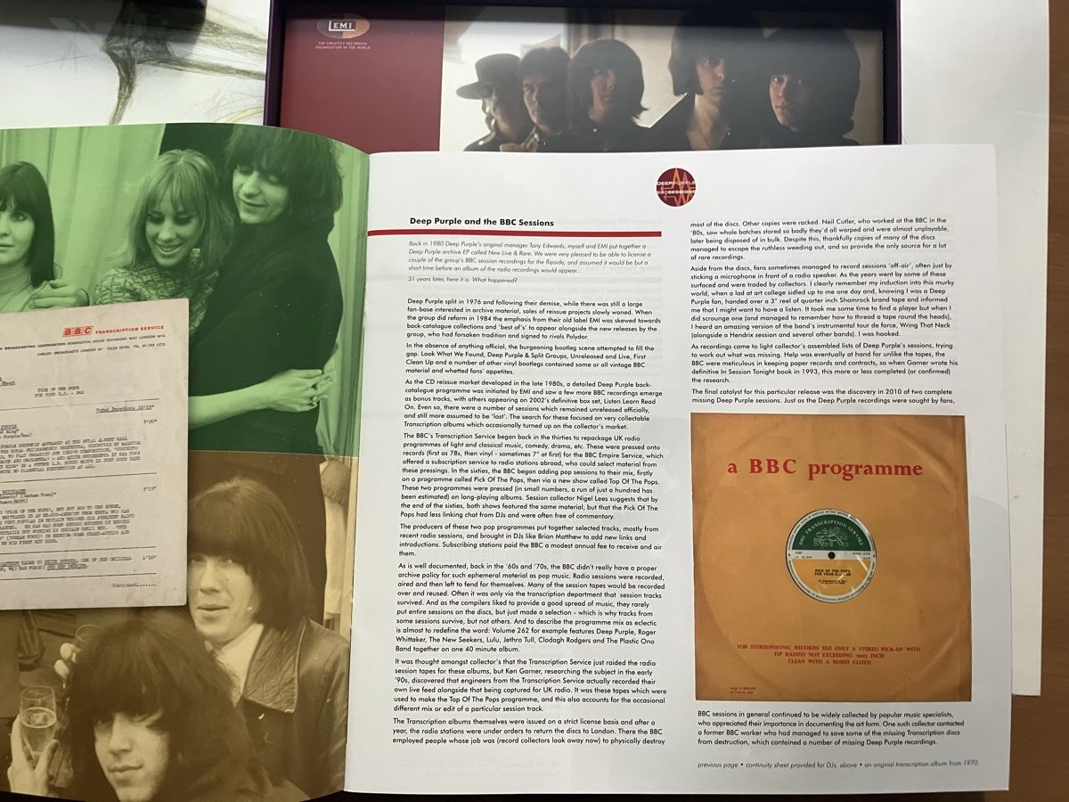 Dischi in vinile: Deep Purple BBC Sessions 1968-1970 Box 2 LP & 2 CD – Nuovo (secondo la descrizione) da Basel venduto da Gholb 2
