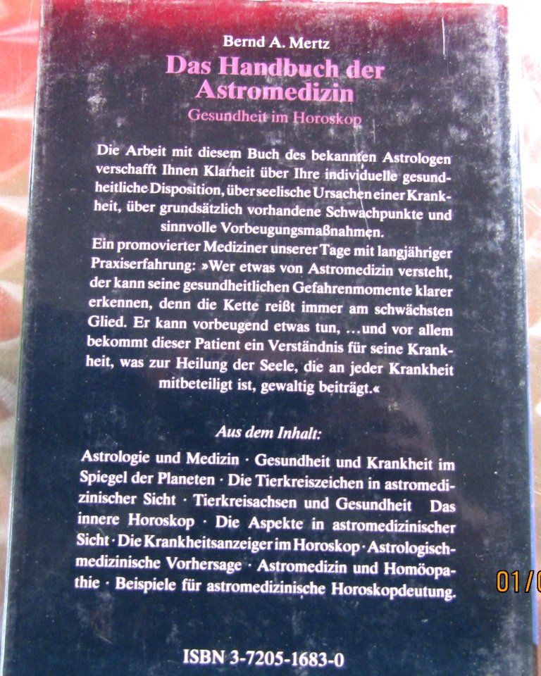 Livres: Astromedizin - Das Handbuch - B.A.Mertz - Ariston – D'occasion à Widen par LokiStar 1