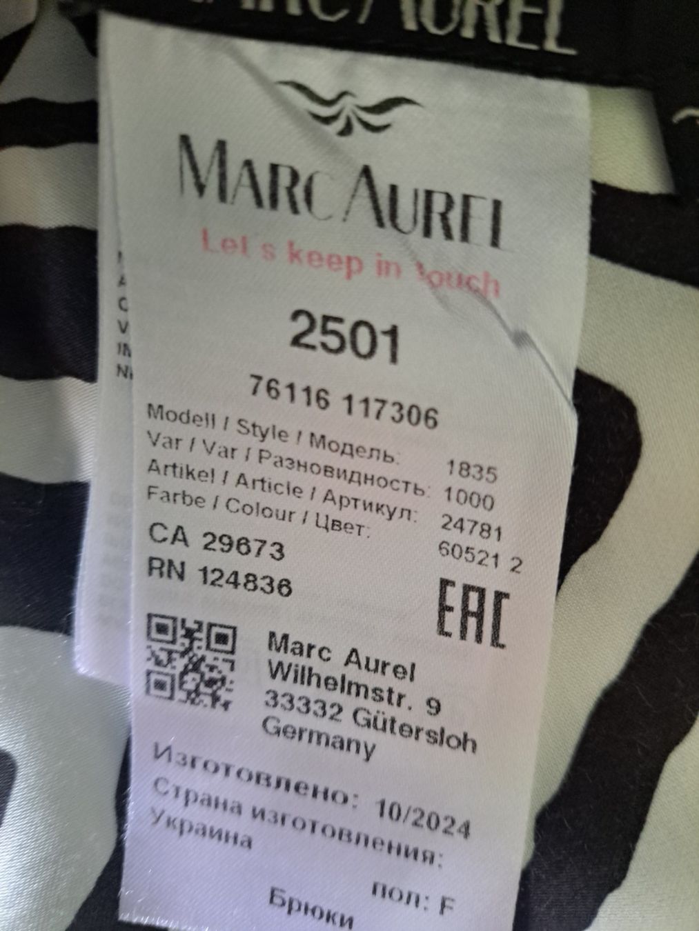 Pantalons: Neue Marc Aurel Hose – Neuf (Voir description) à Tägerig par sibi1954 1