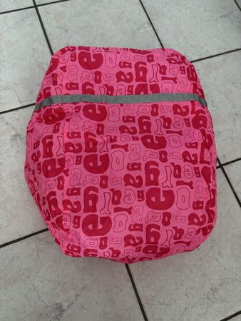 Pinke Kinder ergobag -schulthek-Regenhülle , Regenschutz