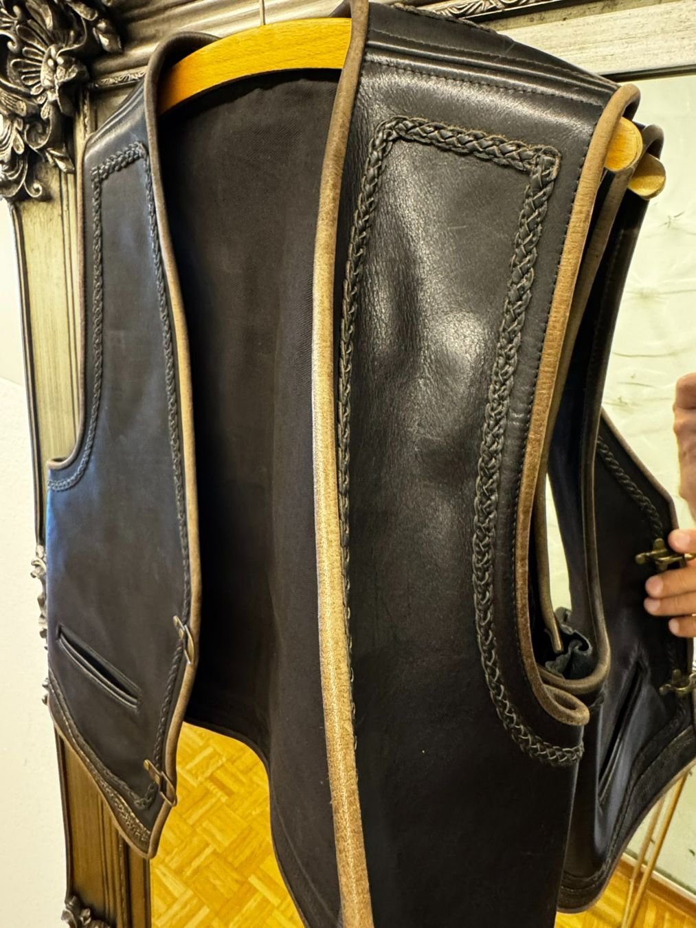 Gilets & Westen: Weste Leder Weste Biker Weste Einzelstück – Neu (gemäss Beschreibung) aus Spreitenbach von Carswiss 4