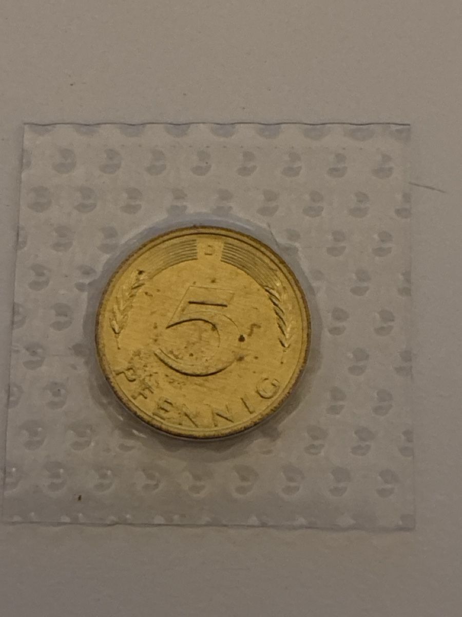 Tutti le monete: Nr. 19: 5 Pfennig, deutsche Mark, 1974 – Usato da Burgdorf venduto da Yakari5165