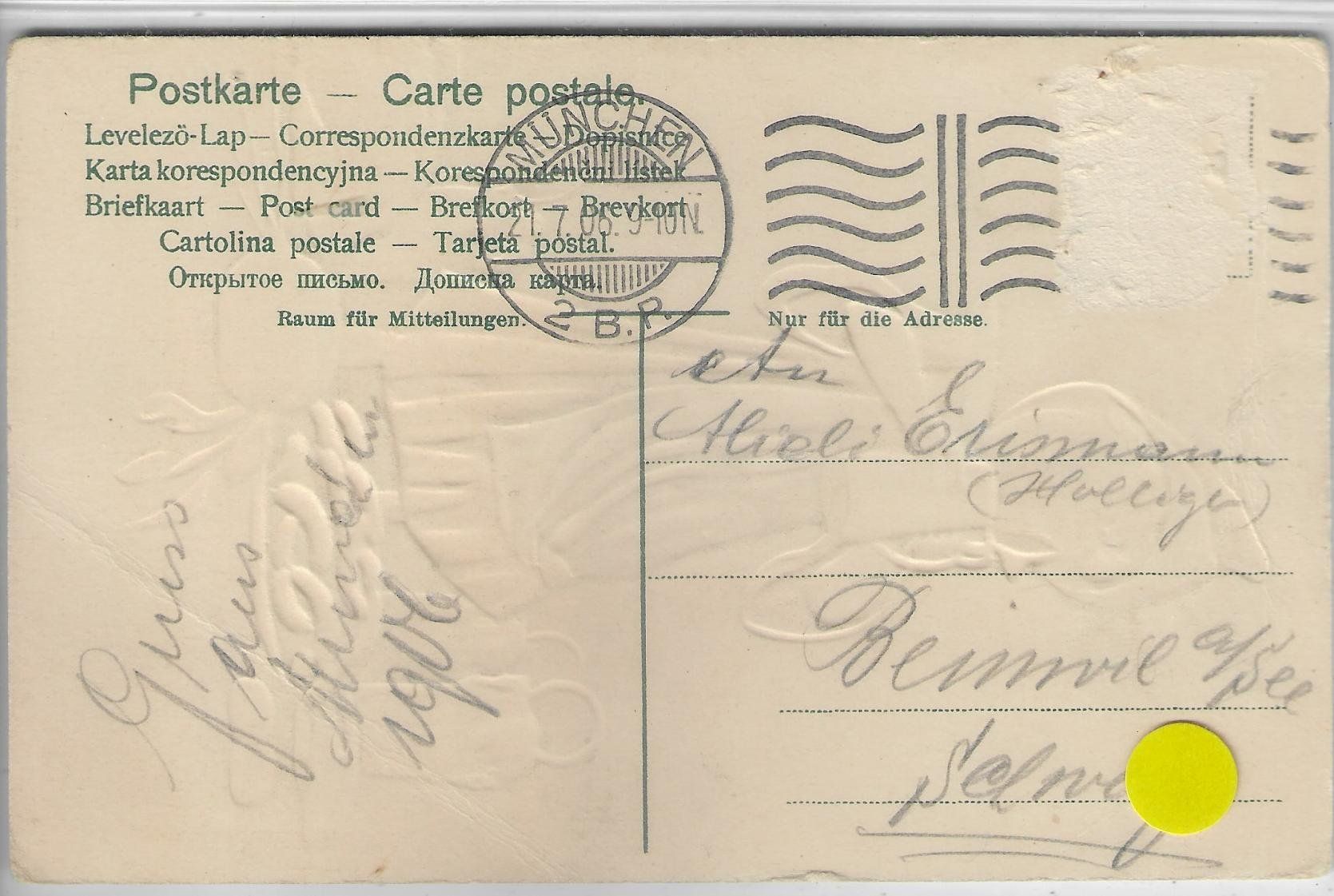 Cartoline postali: Kleines Mädchen mit Bierkrug - Samt-Karte – Difettoso da Ettingen venduto da Kartenplanet 1