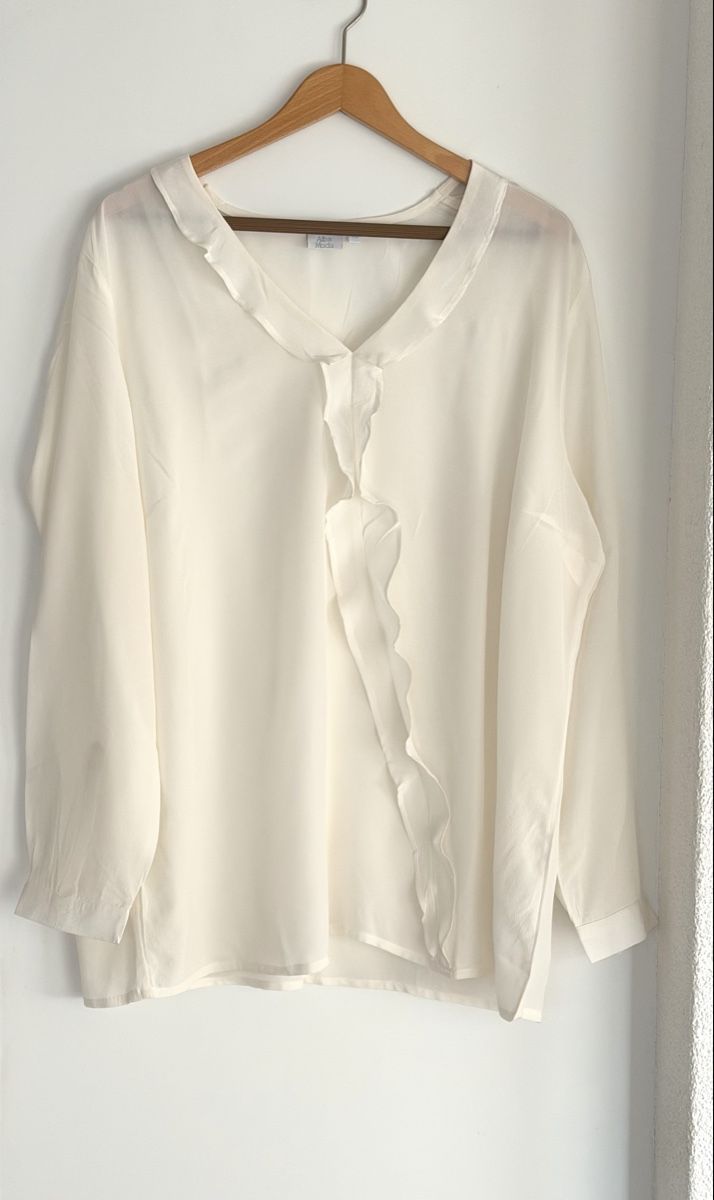 Alba Moda Camicette: Alba Moda 100%Seidenbluse Gr.48 – Usato da Elsau venduto da isidobrany09