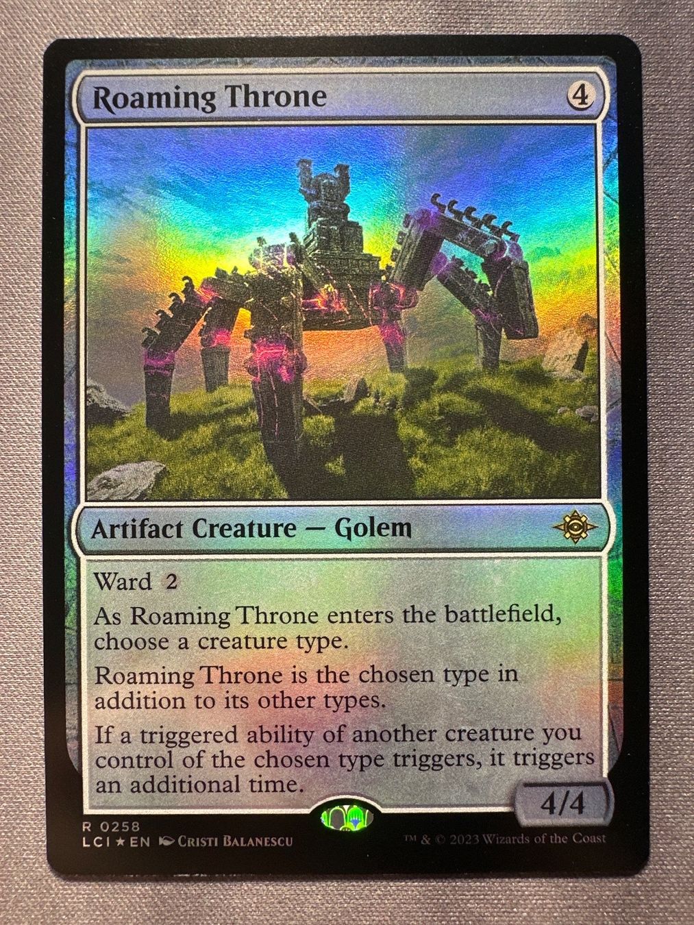 Magic The Gathering Sammelbilder & Trading cards: Roaming Throne FOIL 0258 Ixalan – Neu (gemäss Beschreibung) aus Windlach von