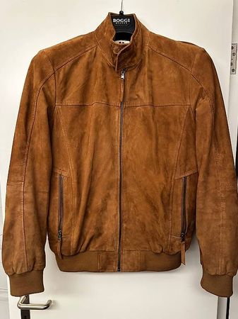 Camelfarbene Wildlederjacke von Manor  Grösse 50