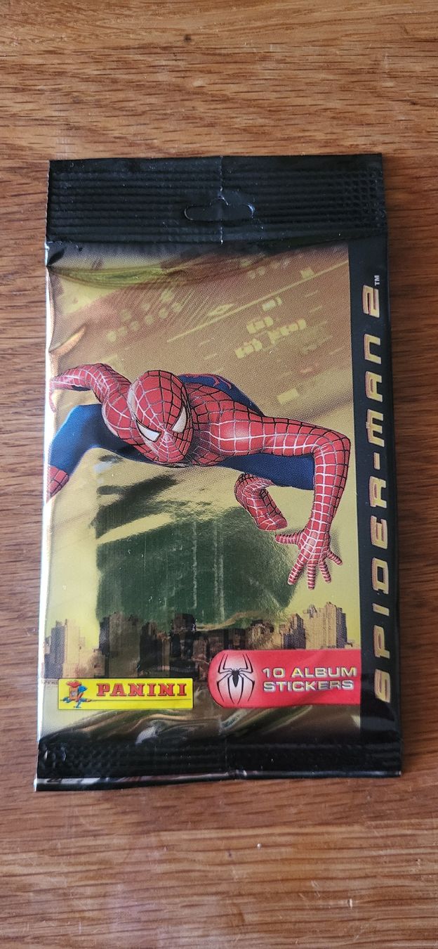 Panini Sammelbilder & Trading cards: Spider-Man 2 Panini bustina 10 figurine – Neu und originalverpackt aus Winterthur von VZ123 1