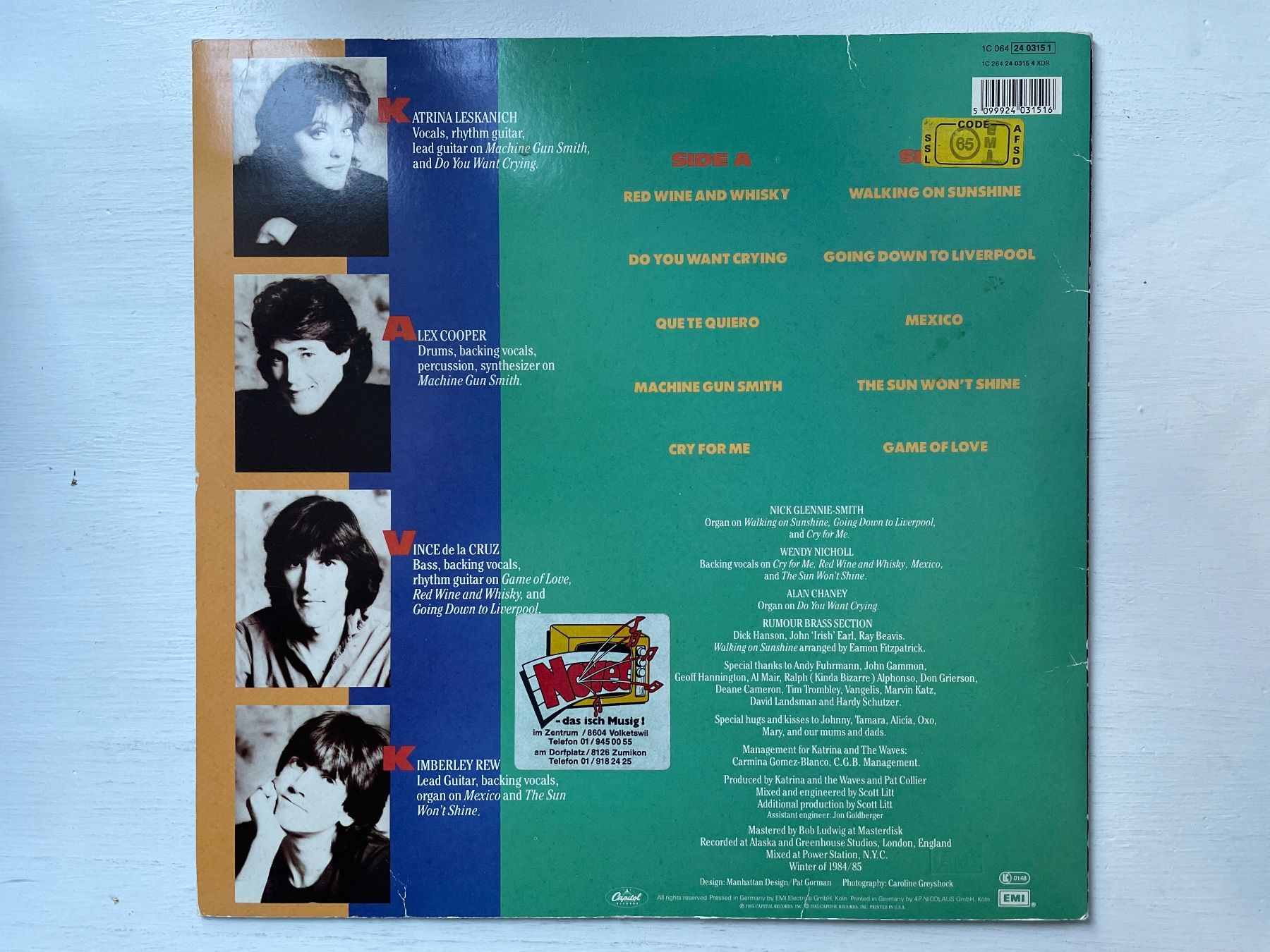 Vinyles: Katrina & The Waves - Katrina & The Waves - LP, 1985 – D'occasion à Zürich par Andy_t71 1