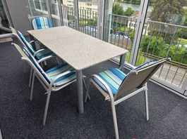 Marmor Gartentisch 185x85 cm