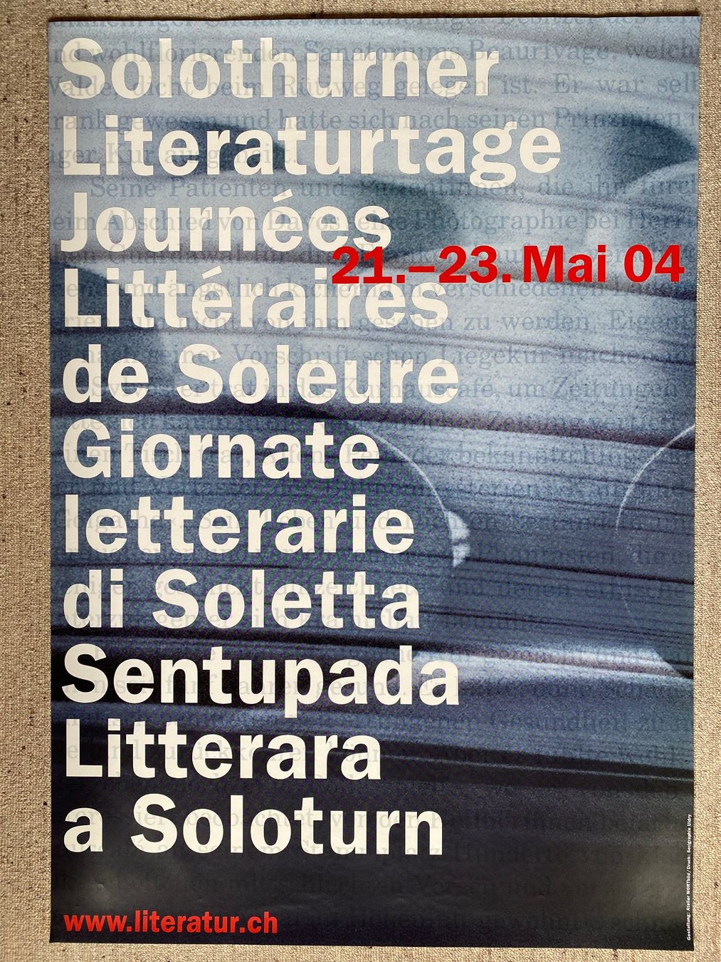 Foto & Immagini: Solothurner Literaturtage 2004 – Usato da deitingen venduto da popcorn02