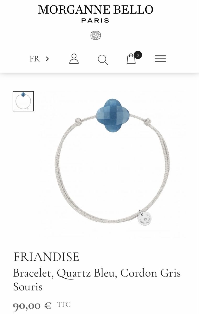 Armbänder & -reifen: Bracelet Morgane Bello quartz bleu – Gebraucht aus Lausanne von Gabrie 3