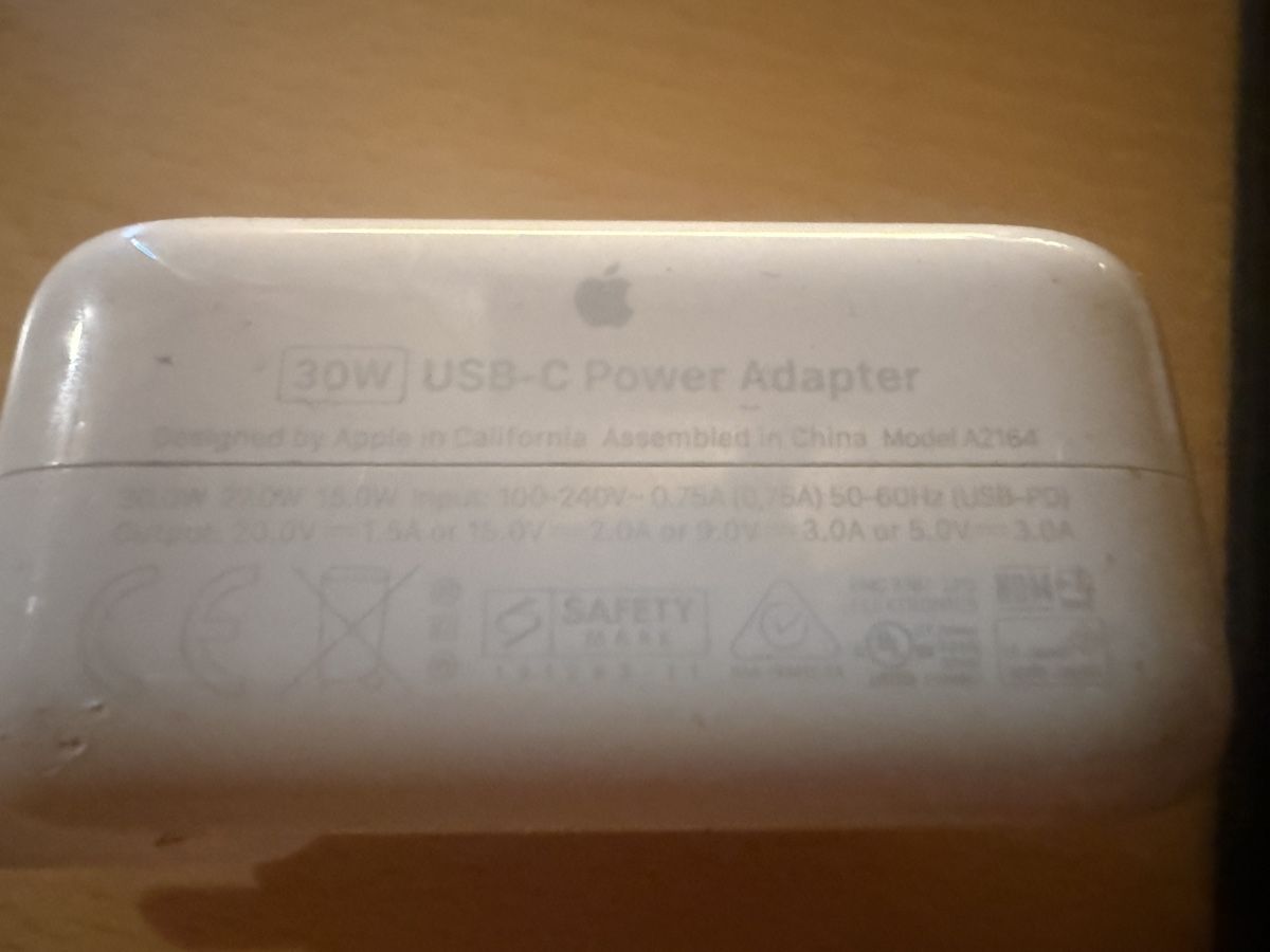 Apple Unità & Adattatore: Gebraucht / APPLE 30W USB‑C Power Adapter Netzteil – Usato da Laupen BE venduto da fab_bl5s 3