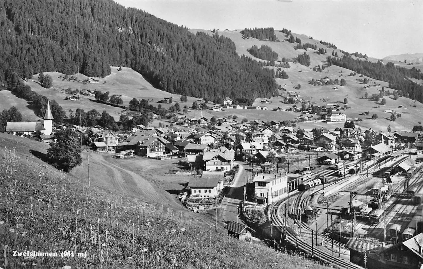 Cartes postales: Zweisimmen Bahnhof – D'occasion à Biasca par Blenio71
