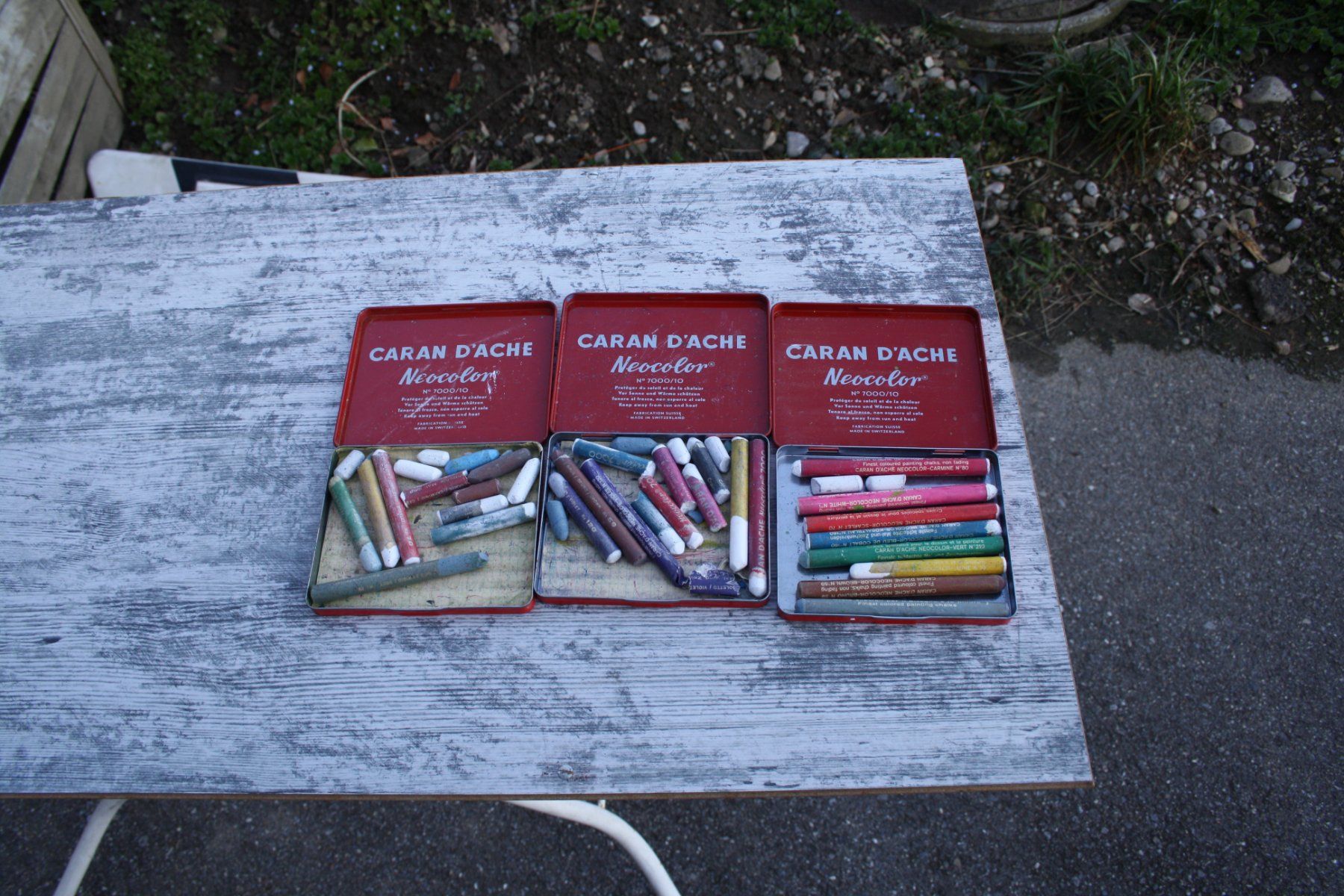Caran D'Ache Penna & Evidenziatori: CARAN D`ACHE NEOCOLOR BLECHDOSEN – Usato da Wauwil venduto da Pneuedy 5